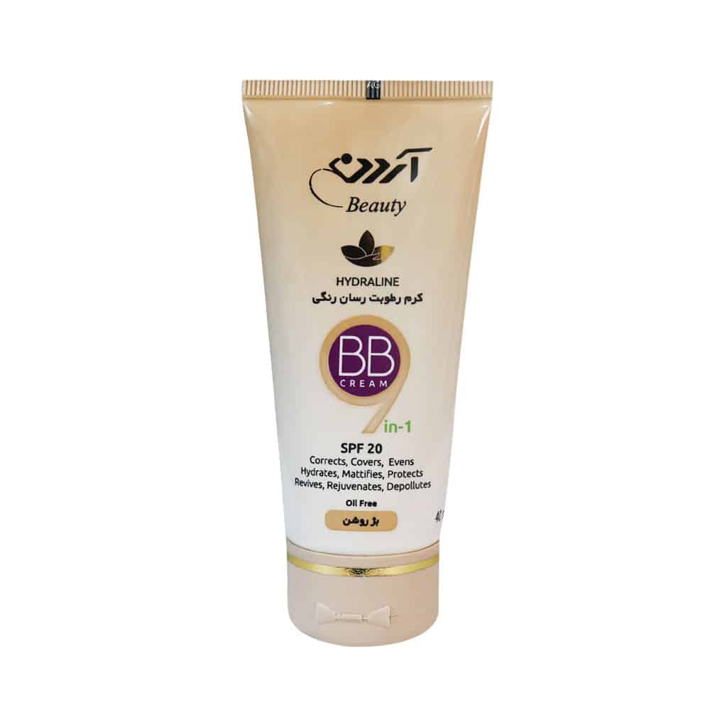 کرم رطوبت رسان رنگی BB کرم spf20 بژ روشن آردن بیوتی